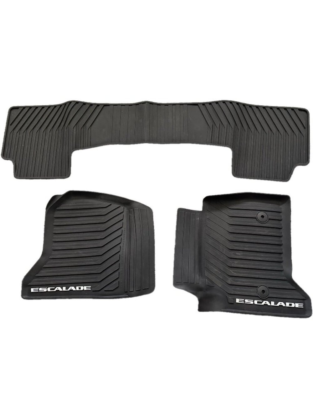 2015-2020 Cadillac Escalade Premium All Weather Front & 2nd Row Mats Black OEM